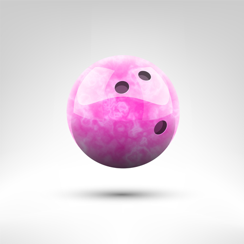 Realistic bowling ball vector design 07  