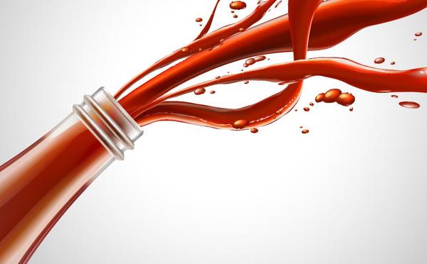 Vecteur de fond de tomate ketchup 03  