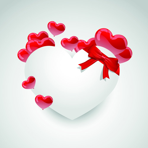 Valentine Day Hearts Elements vector 02  