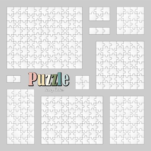 White pizzle template vector 03  
