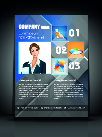Exquisite business flyer template 02  