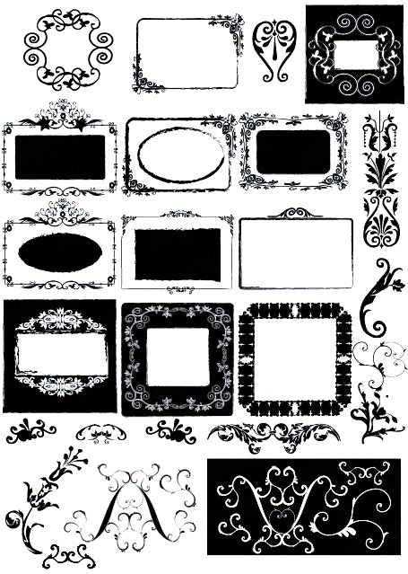 All kinds of frame 3 vector  