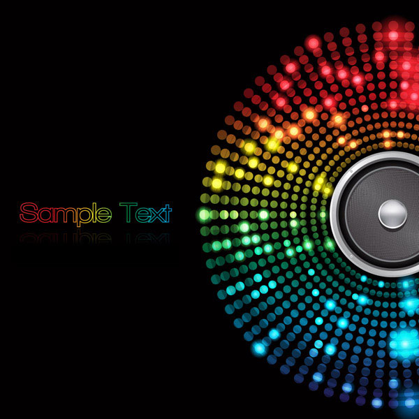 Abstract colored dot background 5 vector art  