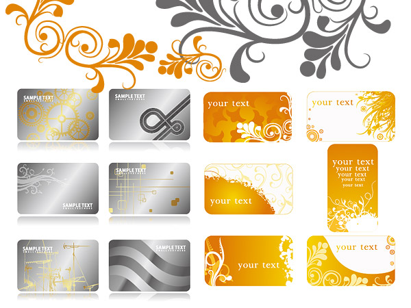 Background of the card template vector  