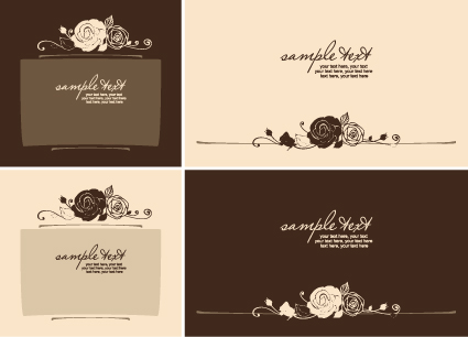 Set of Beautiful Wedding Cards design vector 02  