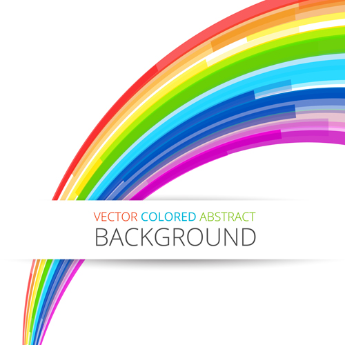 Beautiful rainbow colorful bakcgrounds vector 04  