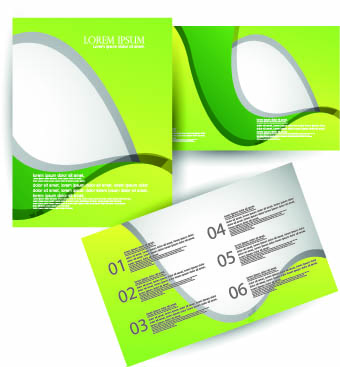 Brochures and flyers abstract cover vector 04  