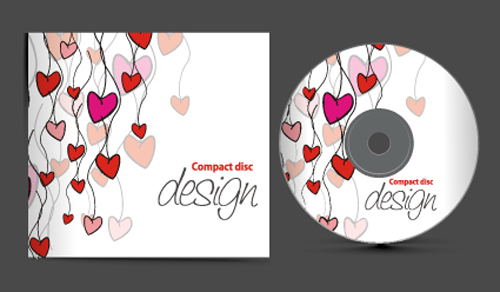 Set of Creative CD cover design vector graphics 02  