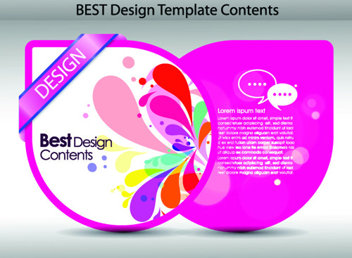 Set of Colorful Design Label vector graphics 02  