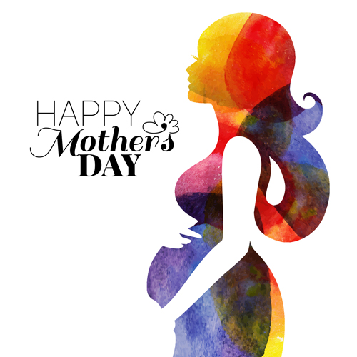 Creative mothers day art background vector 01  