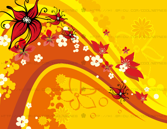 Fashion floral with abstract background vector 18  