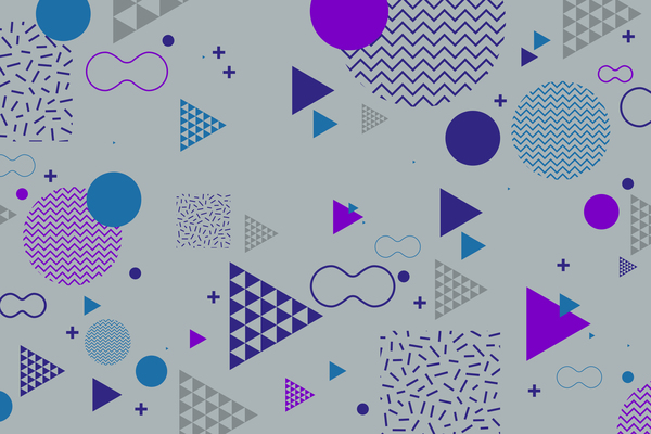 Fashion geometric shapes combination backgrounds vector 04  