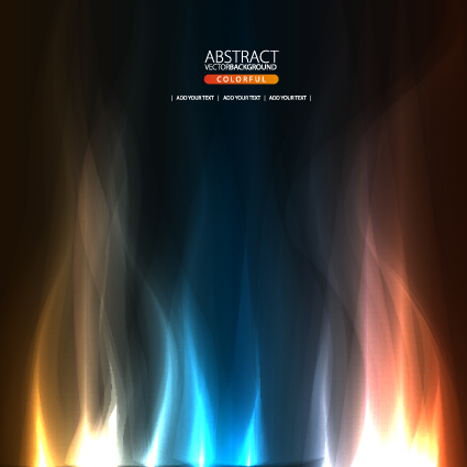 Dynamic Light backgrounds art vector set 04  