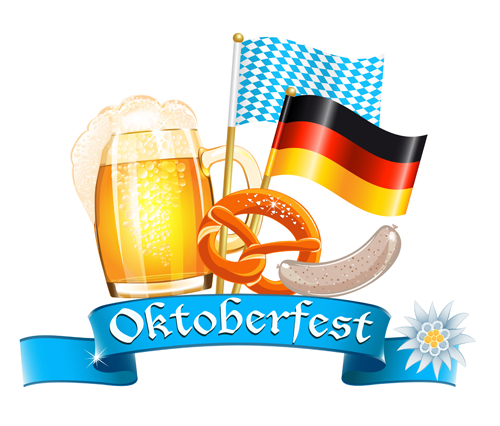 Oktoberfest design elements vector set 15  