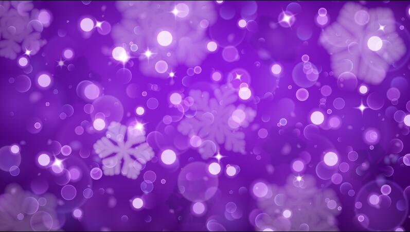 Purple background with snowflake vector  