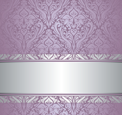 Purple floral ornament pattern backgrounds vector 01  