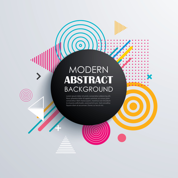 Vector modernes abstraktes Hintergrundmaterial 03  