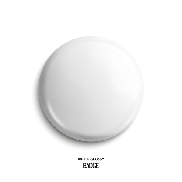 白い光沢のあるボタンのベクター素材  