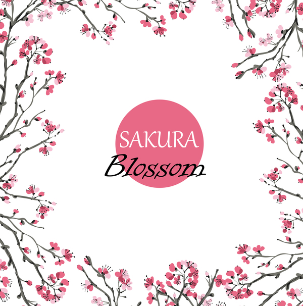 Sakura Blossom Banner Vektor Hintergrund 04  