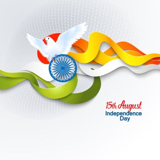 15. autught indiska självständighets dagen bakgrund vektor 06  