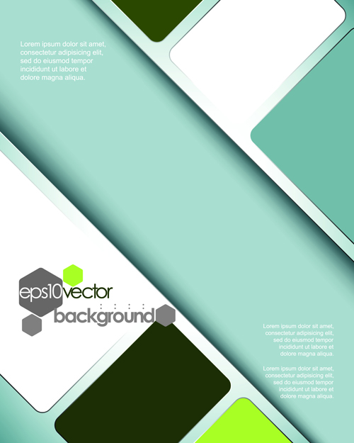 Business style modern background vector set 05  