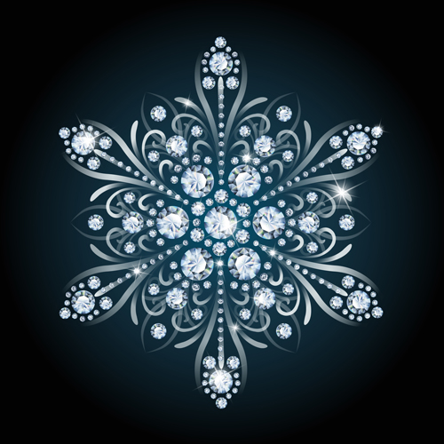 Delicate snowflake christmas illustration vector 01  