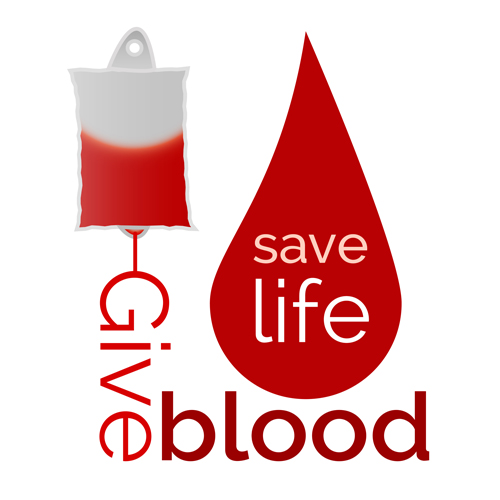 Donate blood creative vector material 04  