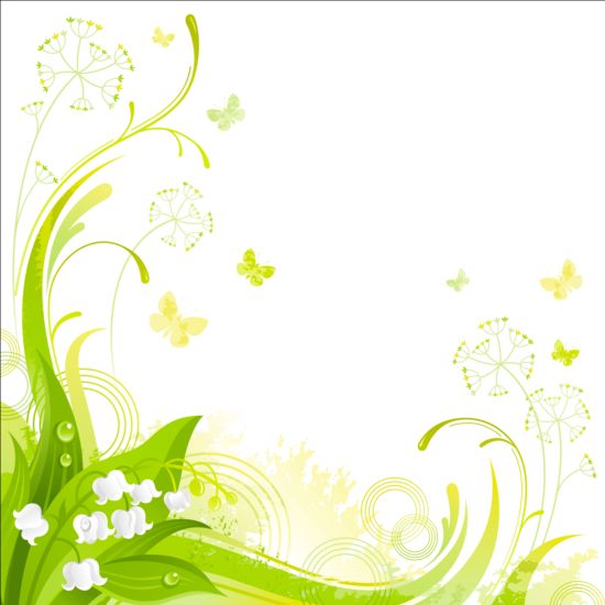 Elegant blommig bakgrund illustration vektor 07  