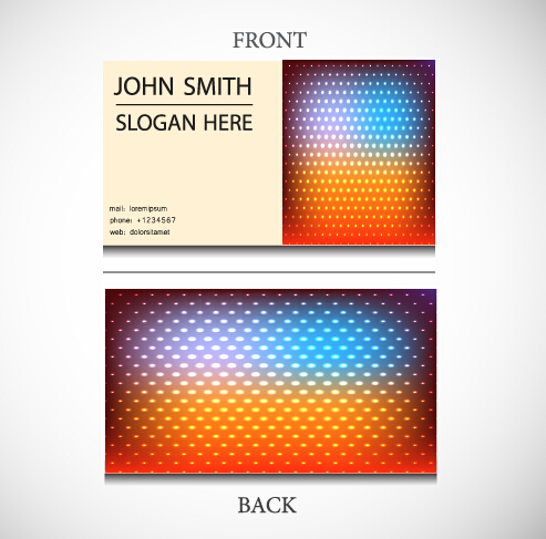 Exquisite pattern business cards vector design 05  