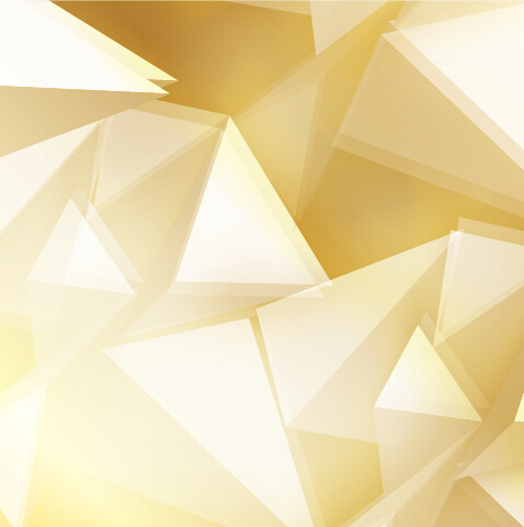 Golden triangle abstract background vector 02  