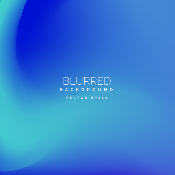 Gradient blue blurred background vector  