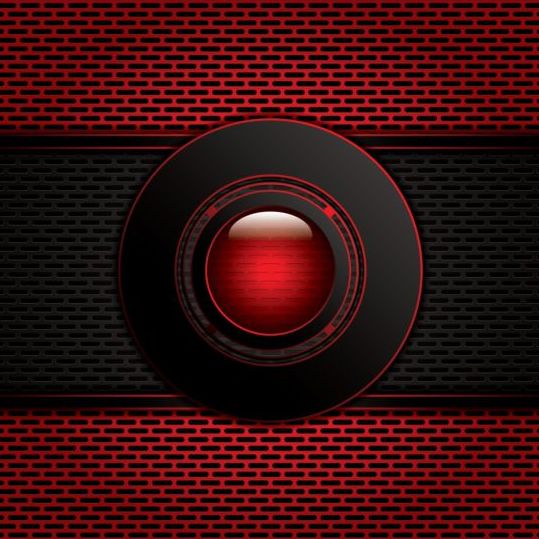 Red with carbon black modern background vector 05  