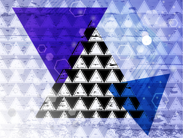 三角形の抽象的な背景のベクトル 05  