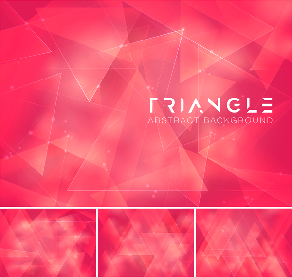 三角形の抽象的な創造的な背景のベクトル 06  