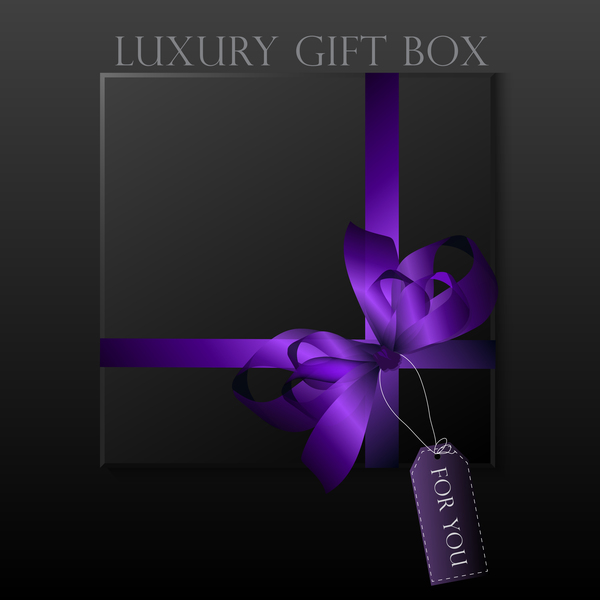Luxus-quadratische Geschenkkarton Schablone Vektor 12  