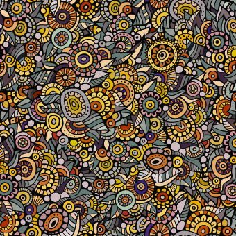 Decorative seamless pattern vector 01  