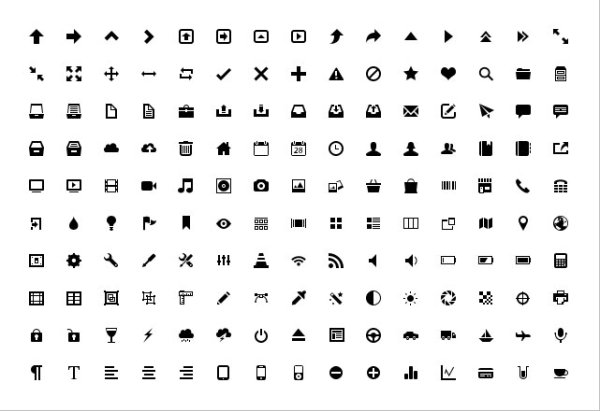 Small fine Vector App Icons  