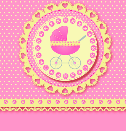 Cute baby cards design vector set 02  