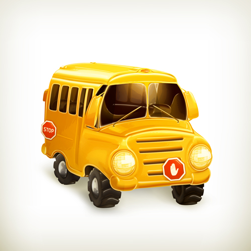 Cartoon Car Cute vector graphics set 01  