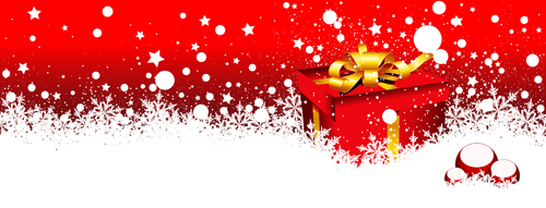 Shiny Christmas style banner design vector 04  