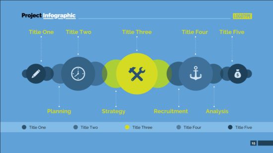 Creative project infographic temlate vector 05  