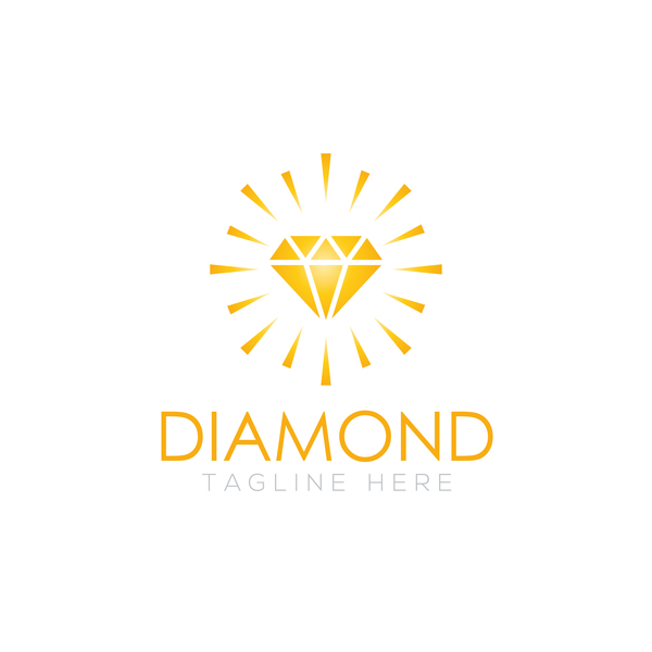 Diamond logo design vector set 07  