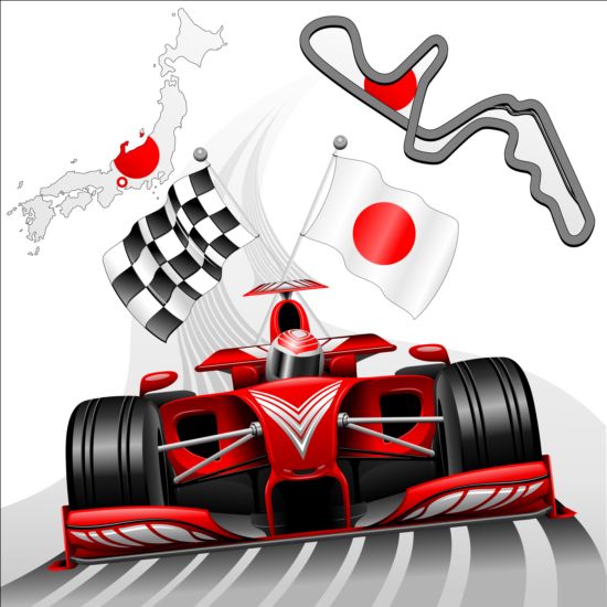 Formula 1 GP sfondo vettore 09  