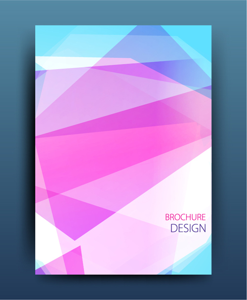 Geometric polygon brochure cover modern design 09  