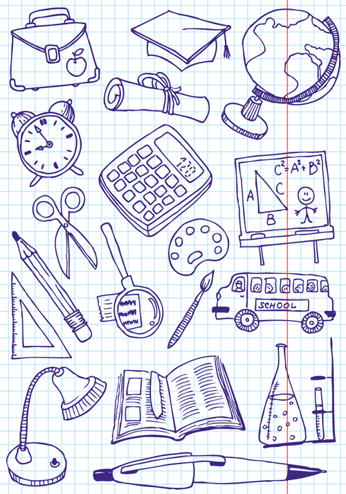 School drawn Creative vector 03  