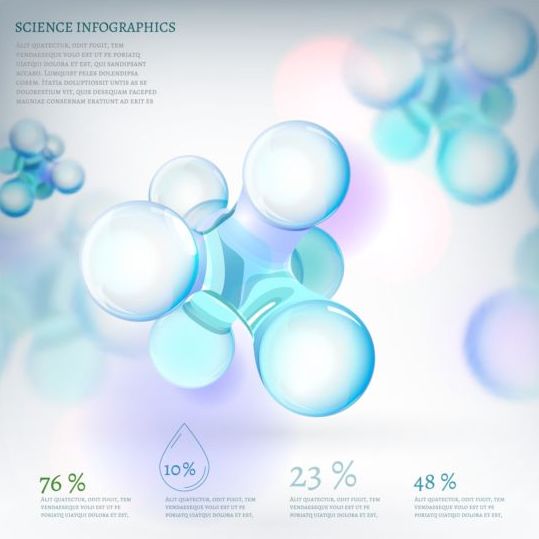 Wissenschaft Infografik modernen Schablone Vektor 03  