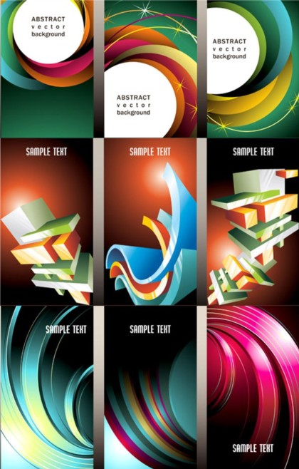 Spatial dynamic business background set vector  