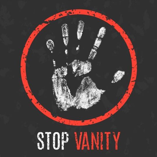 Stop Vanity sign vector  
