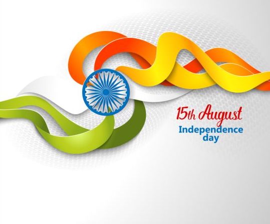 15. autught indiska självständighets dagen bakgrund vektor 05  