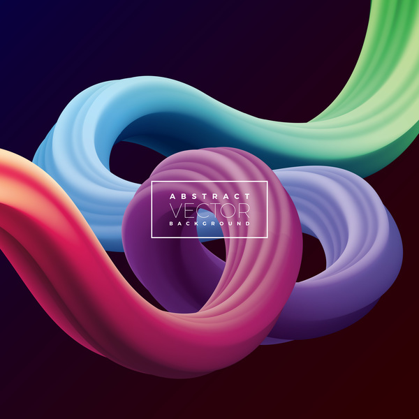 3D abstract wave vector backgrounds 08  